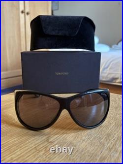 Vintage Tom Ford Natasha Leather Shield Sunglasses