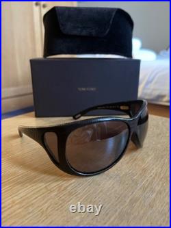Vintage Tom Ford Natasha Leather Shield Sunglasses